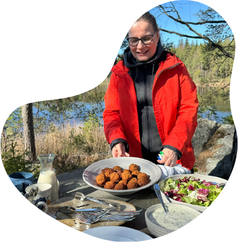 Cooking in the Finnish forest