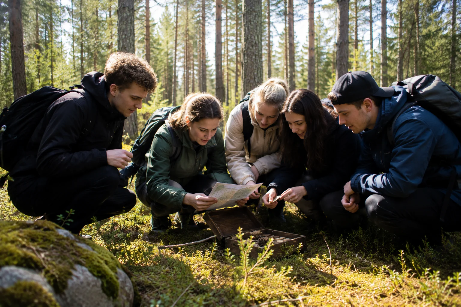 Nordic Forest Escape Game in Finnish nature