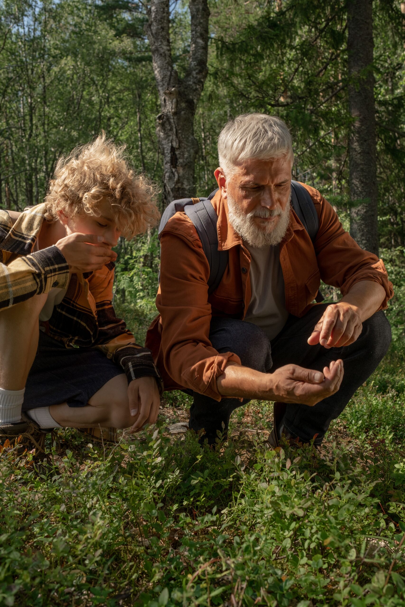 Exploring wild herbs in Finnish nature