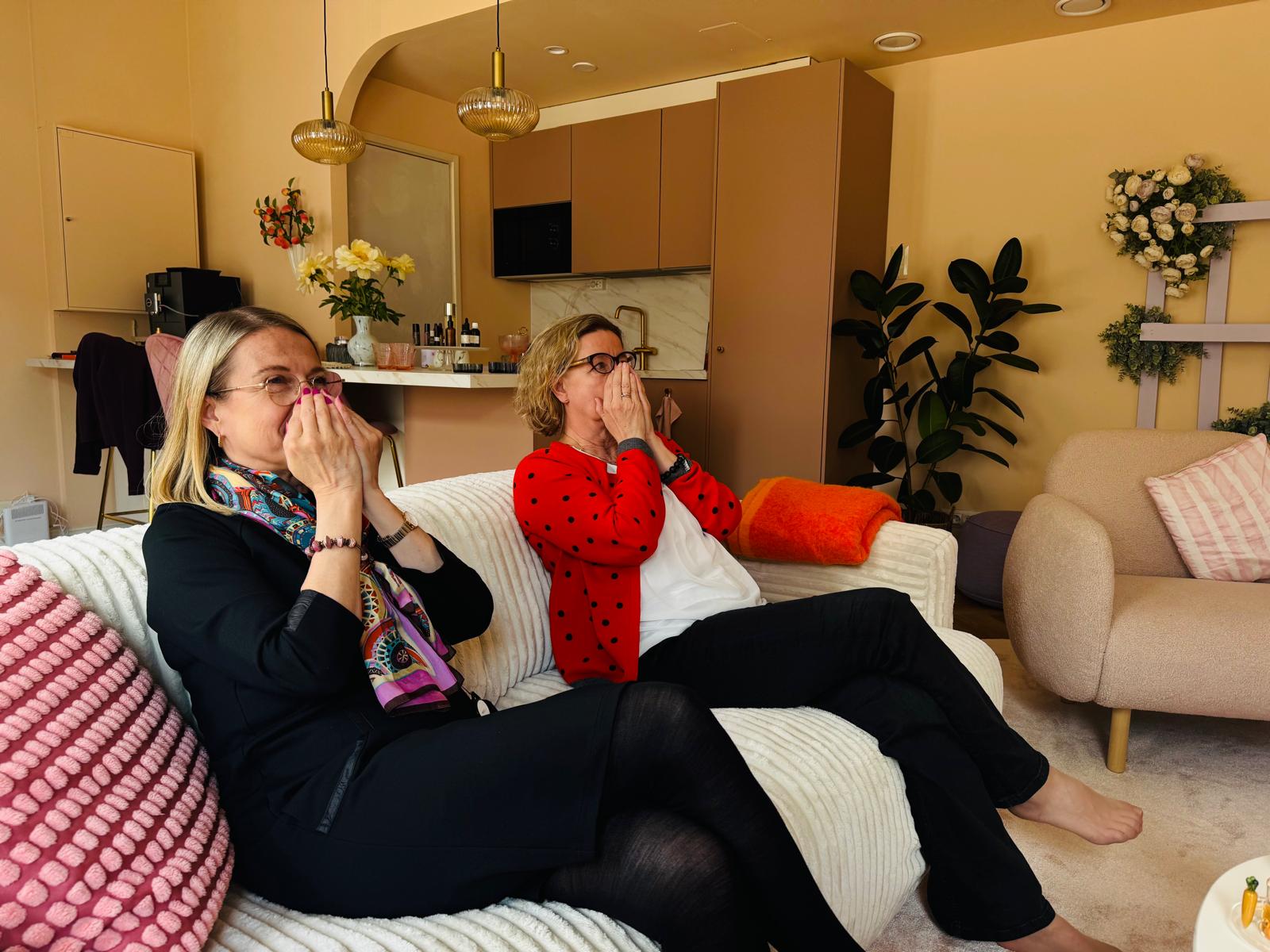Participants experiencing aromas during an essential oil workshop